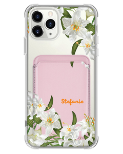 iPhone Magnetic Wallet Case - May Lily of the Valley