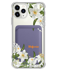 iPhone Magnetic Wallet Case - May Lily of the Valley