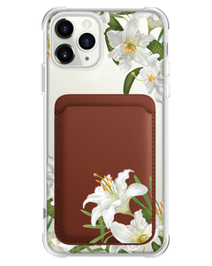 iPhone Magnetic Wallet Case - May Lily of the Valley