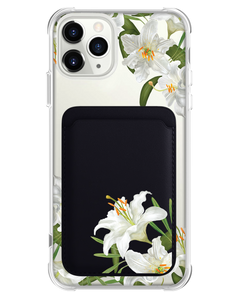 iPhone Magnetic Wallet Case - May Lily of the Valley