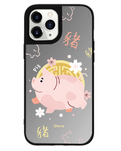 Load image into Gallery viewer, iPhone Mirror Grip Case -  Pig (Chinese Zodiac / Shio)
