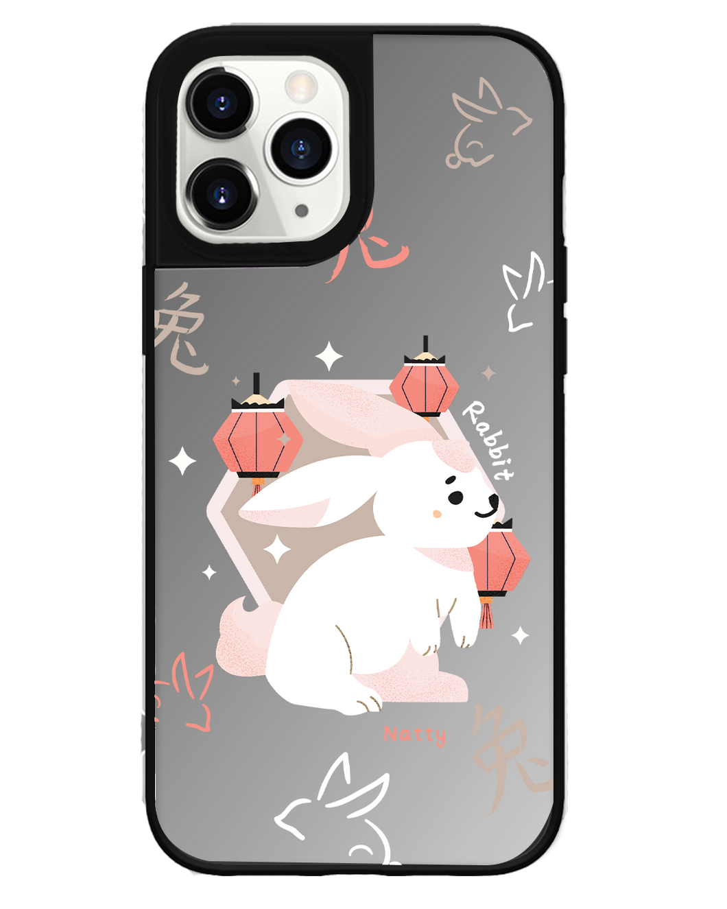 iPhone Mirror Grip Case -  Rabbit (Chinese Zodiac / Shio)