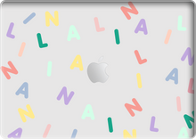 Load image into Gallery viewer, Macbook Snap Case - CUSTOM MONOGRAM 2.0 Rainbow
