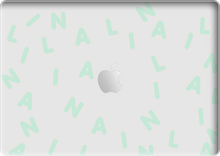 Load image into Gallery viewer, Macbook Snap Case - CUSTOM MONOGRAM 2.0 Tosca
