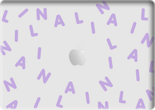 Load image into Gallery viewer, Macbook Snap Case - CUSTOM MONOGRAM 2.0 Lilac
