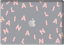 Load image into Gallery viewer, Macbook Snap Case - CUSTOM MONOGRAM 2.0 Rosewater
