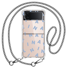 Load image into Gallery viewer, Android Flip / Fold Case - Monogram 2.0 Blue
