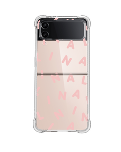 Android Flip / Fold Case - Monogram 2.0 Rosewater