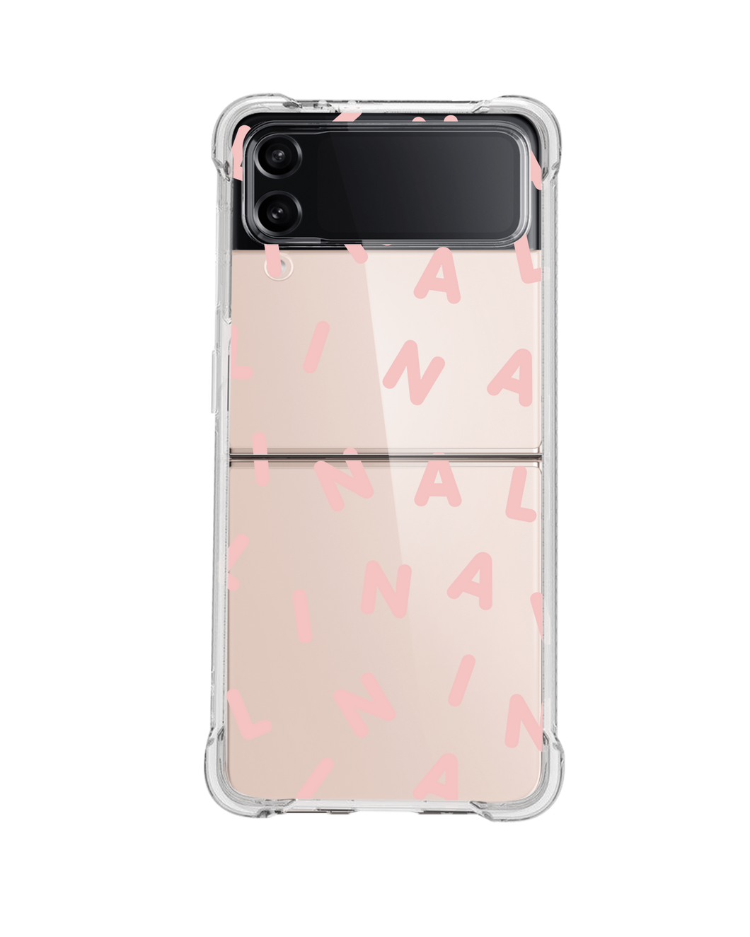 Android Flip / Fold Case - Monogram 2.0 Rosewater