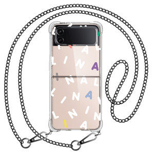 Android Flip / Fold Case - Monogram 2.0 White