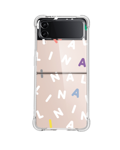 Android Flip / Fold Case - Monogram 2.0 White