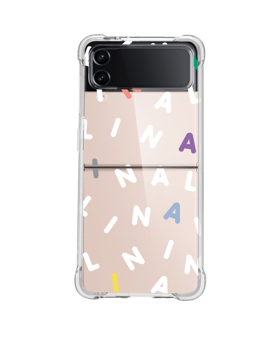 Android Flip / Fold Case - Monogram 2.0 White