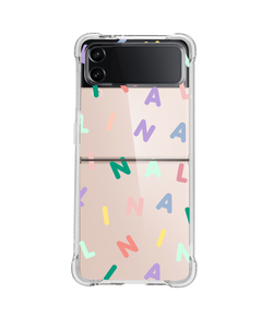 Android Flip / Fold Case - Monogram 2.0 Rainbow