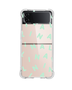 Android Flip / Fold Case - Monogram 2.0 Tosca