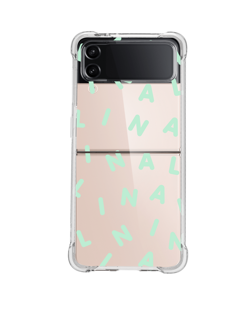 Android Flip / Fold Case - Monogram 2.0 Tosca