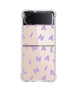 Android Flip / Fold Case - Monogram 2.0 Lilac