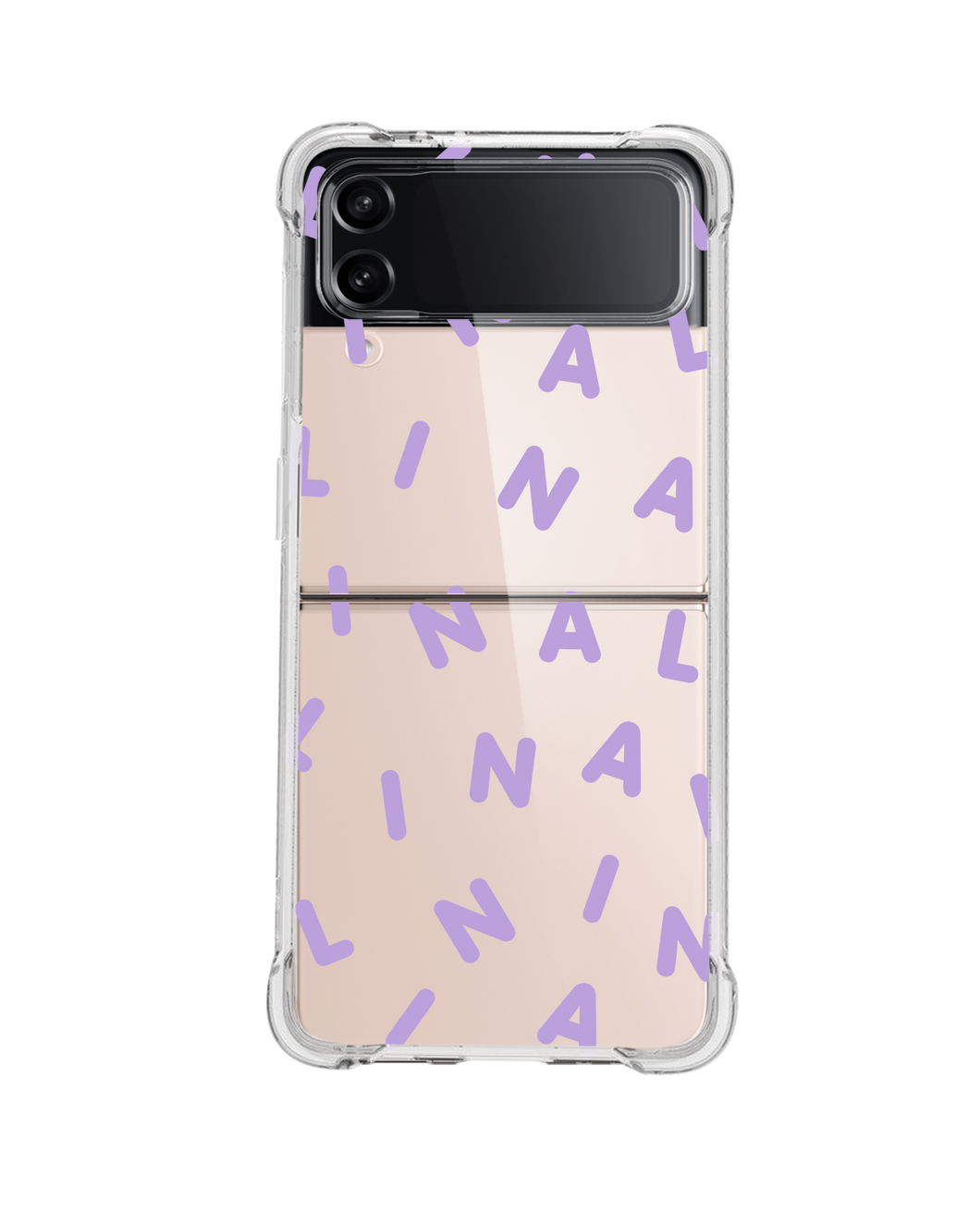 Android Flip / Fold Case - Monogram 2.0 Lilac