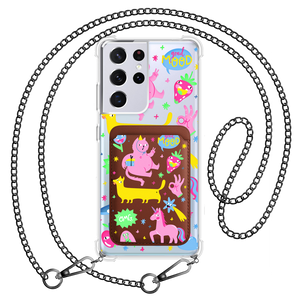 Android Magnetic Wallet Case - Monster Say Good Mood