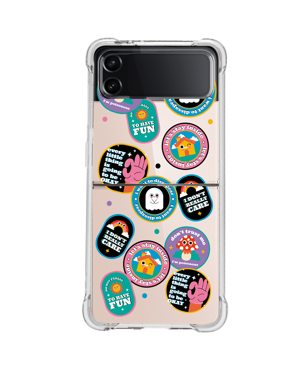 Android Flip / Fold Case - Monster Sticker Pack