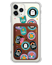 Load image into Gallery viewer, iPhone Magnetic Wallet Case - Monster Sticker Pack
