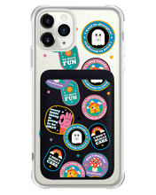 Load image into Gallery viewer, iPhone Magnetic Wallet Case - Monster Sticker Pack
