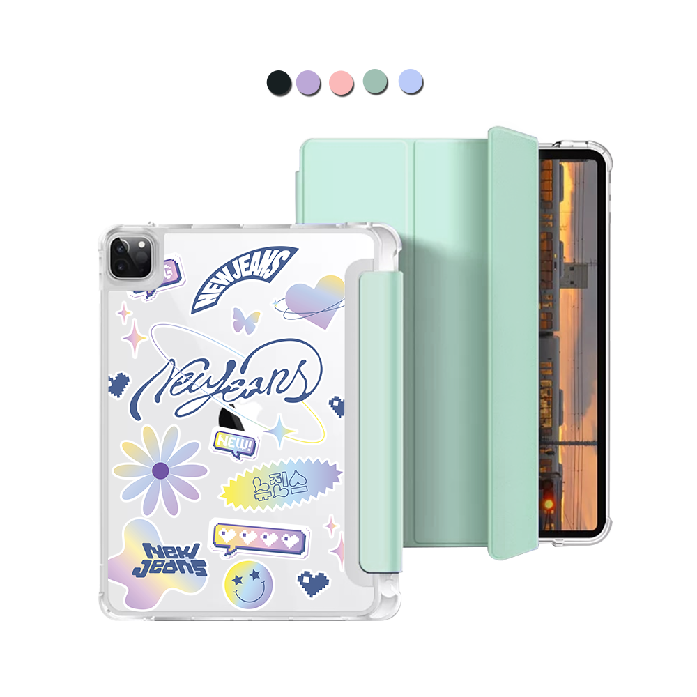 iPad Macaron Flip Cover - New Jeans OMG 2.0