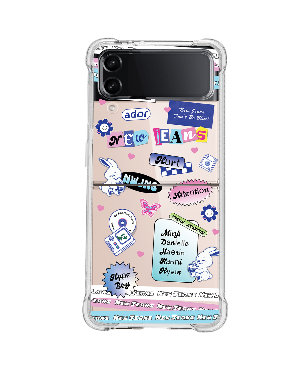 Android Flip / Fold Case - New Jeans Sticker Pack