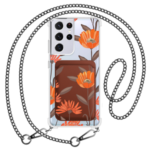 Android Magnetic Wallet Case - November Marigold