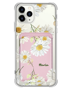 iPhone Magnetic Wallet Case - October Chrysanthemum