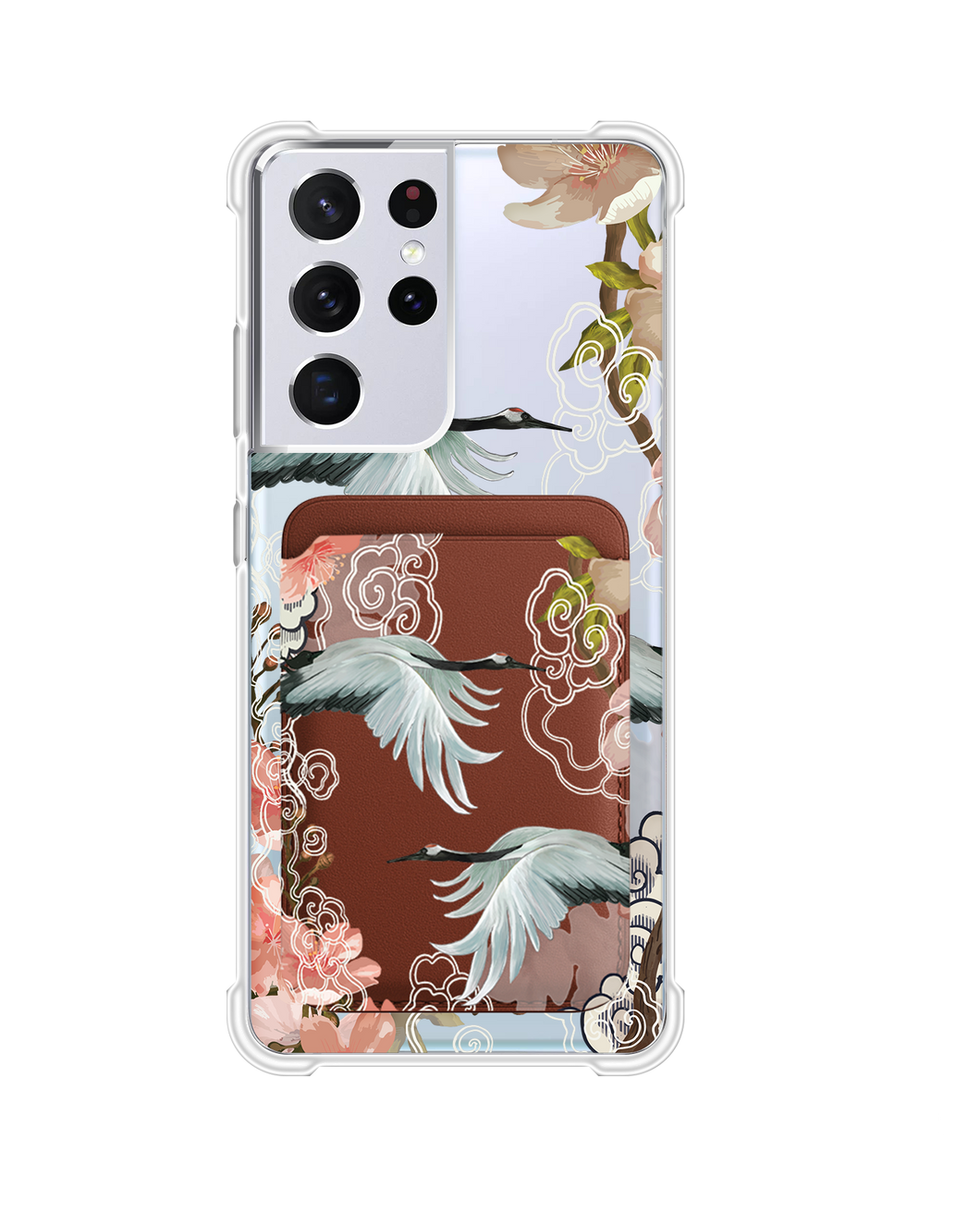 Android Magnetic Wallet Case - Oil Painting Birds