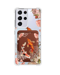 Android Magnetic Wallet Case - Oil Painting Koi