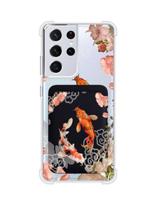 Android Magnetic Wallet Case - Oil Painting Koi