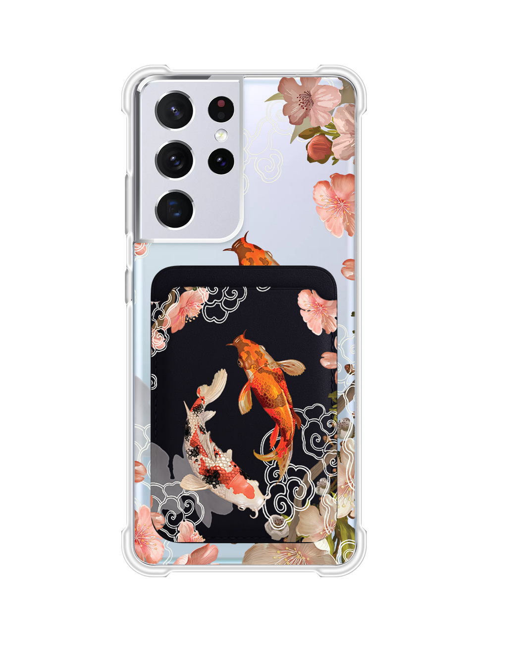 Android Magnetic Wallet Case - Oil Painting Koi