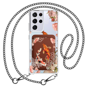 Android Magnetic Wallet Case - Oil Painting Koi