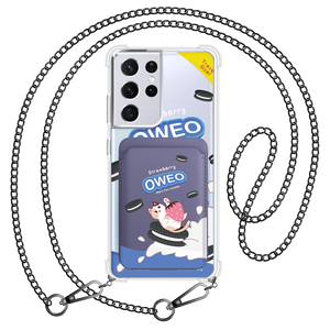 Android Magnetic Wallet Case - Oweo Cat