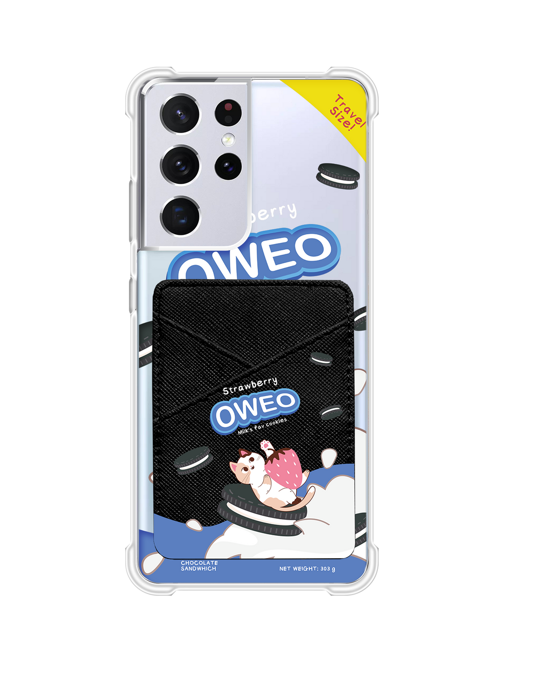 Android Phone Wallet Case - Oweo Cat