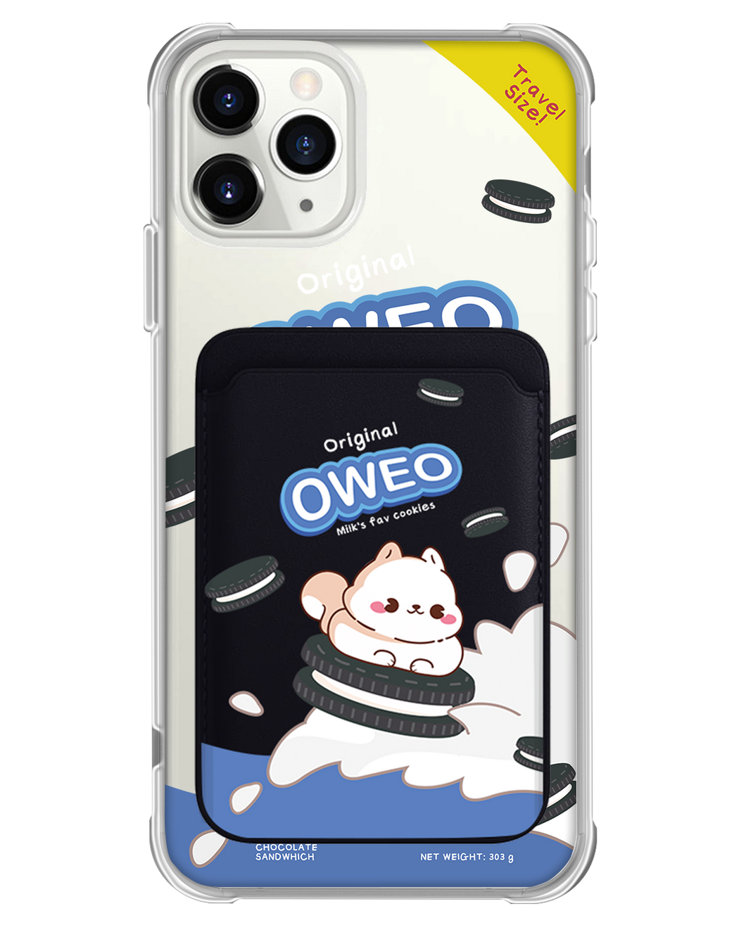 iPhone Magnetic Wallet Case - Oweo Dog