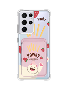 Android Magnetic Wallet Case - Pawky Cat