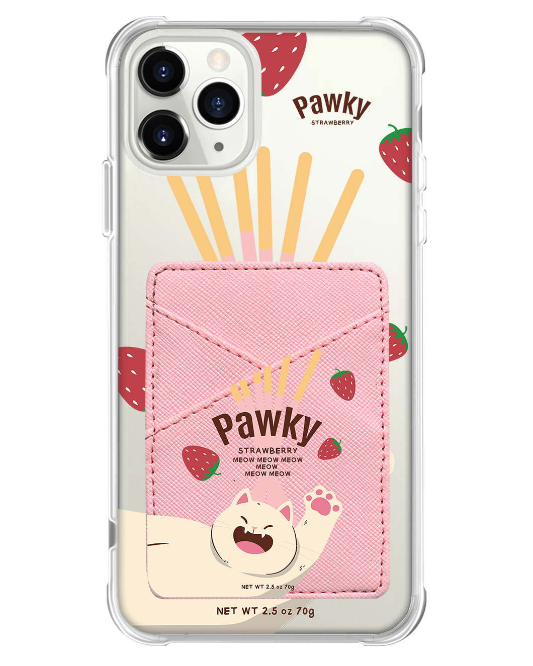 iPhone Phone Wallet Case - Pawky Cat