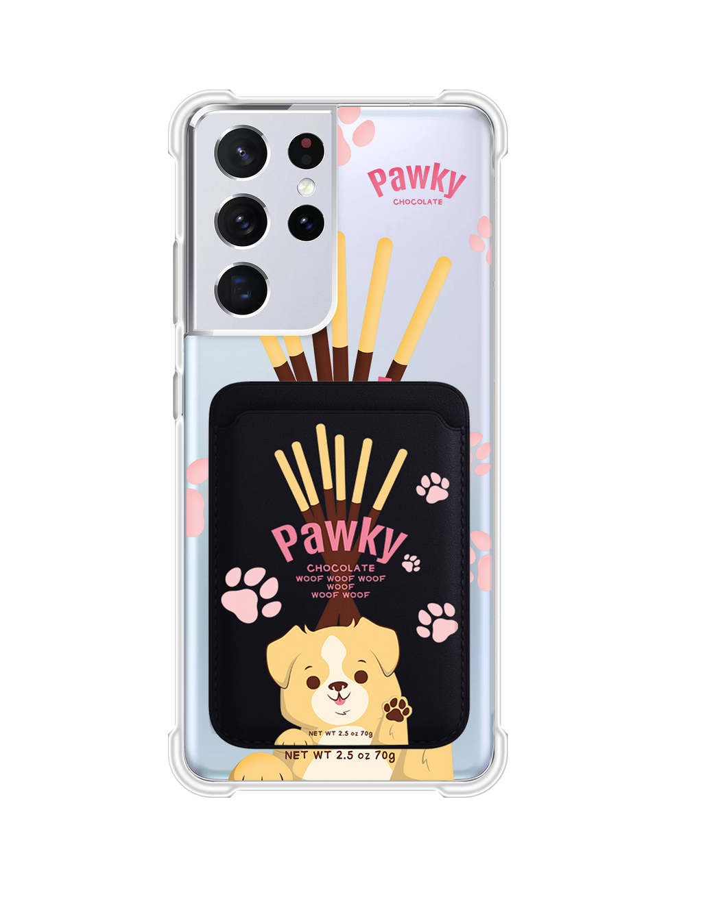 Android Magnetic Wallet Case - Pawky Dog