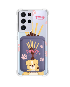 Android Magnetic Wallet Case - Pawky Dog