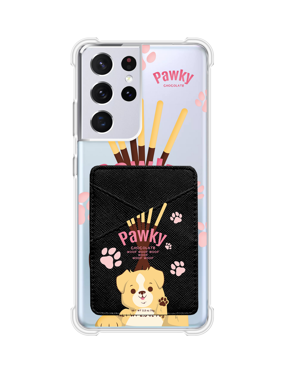 Android Phone Wallet Case - Pawky Dog