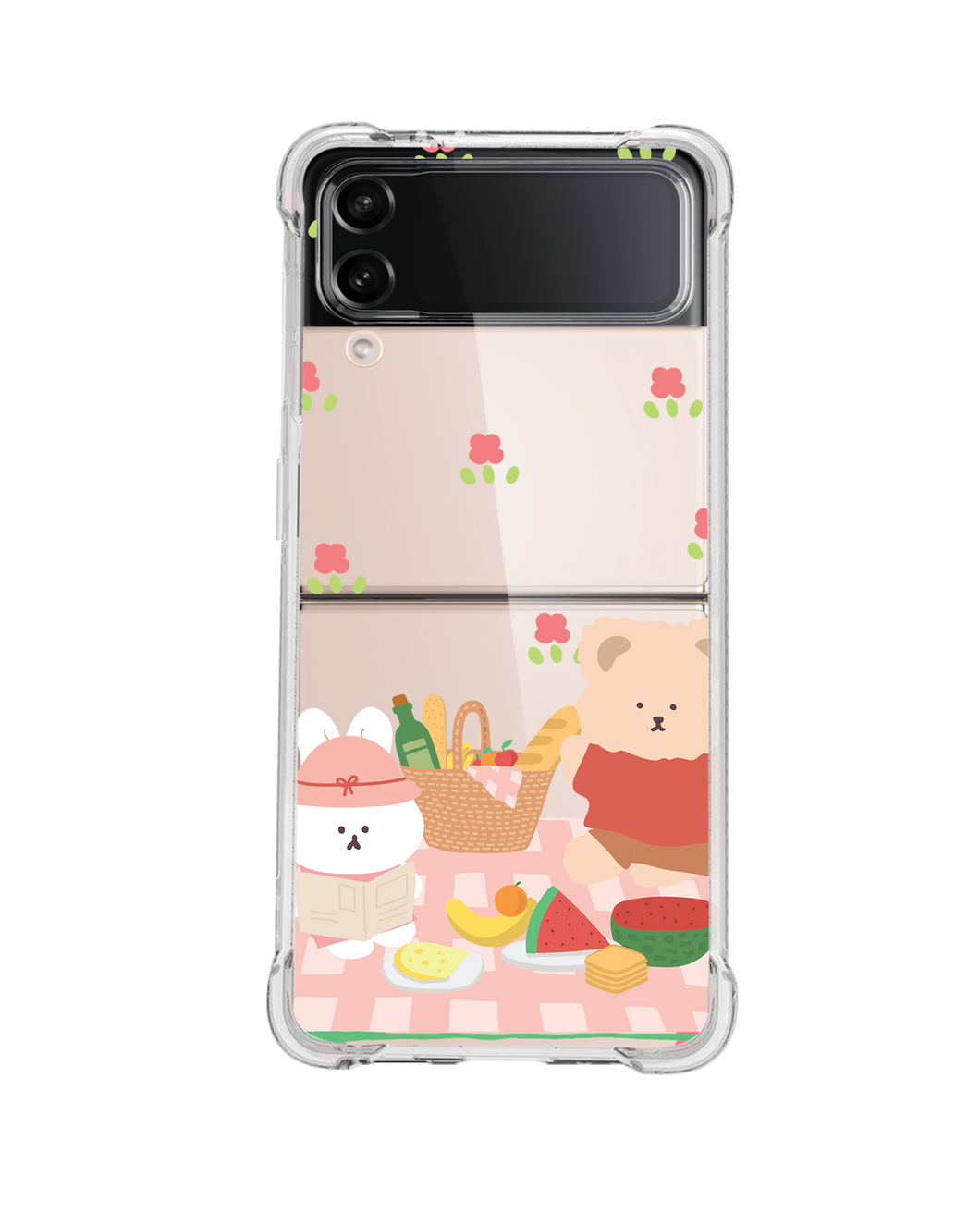 Android Flip / Fold Case - Picnic Bear 3.0