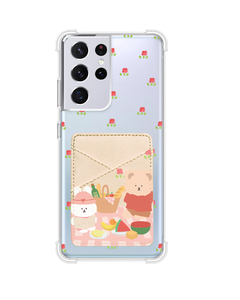 Android Phone Wallet Case - Picnic Bear 3.0