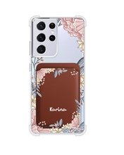 Load image into Gallery viewer, Android Magnetic Wallet Case - Pink Florals
