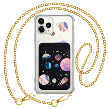 Load image into Gallery viewer, iPhone Magnetic Wallet Case - Pink Planet
