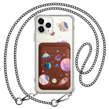 Load image into Gallery viewer, iPhone Magnetic Wallet Case - Pink Planet
