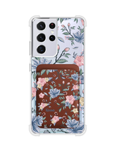 Load image into Gallery viewer, Android Magnetic Wallet Case - Pink &amp; Blue Florals
