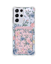 Load image into Gallery viewer, Android Magnetic Wallet Case - Pink &amp; Blue Florals
