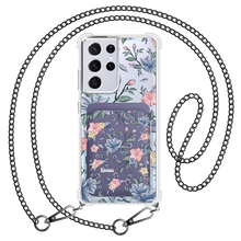 Load image into Gallery viewer, Android Magnetic Wallet Case - Pink &amp; Blue Florals
